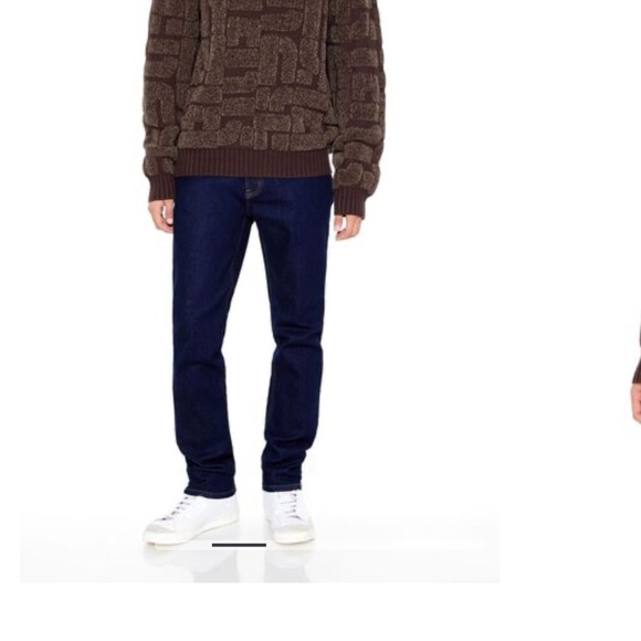 Geo print mocha sweater - Picture 2 of 3